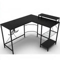Hoekbureau, kleur zwart