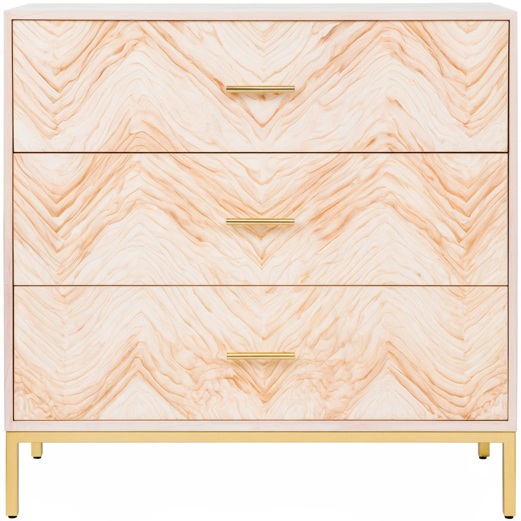 Ladekast van hout, kleur lichtbruin