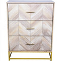 Ladekast van hout, kleur lichtbruin