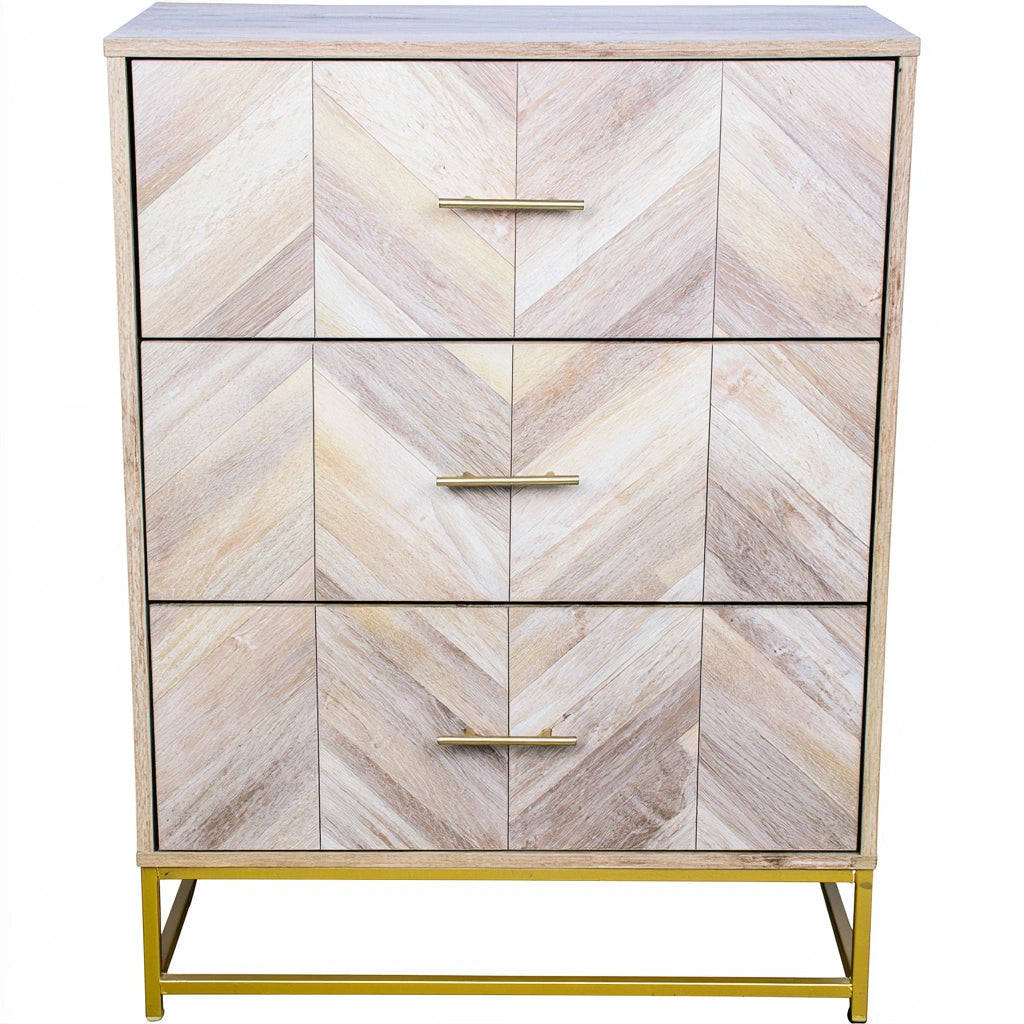 Ladekast van hout, kleur lichtbruin