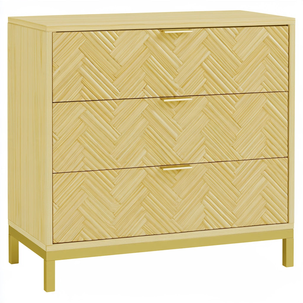 Ladekast van hout, kleur lichtbruin